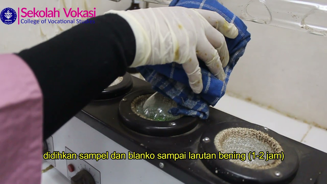 Kadar Nitrogen  Protein metode Kjeldahl