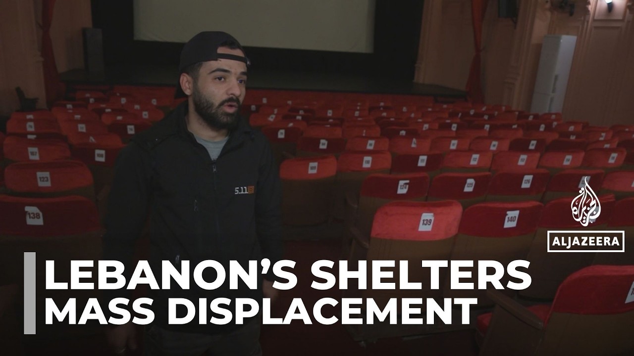 People shelter in Beirut theatre: More than 760,000 people are internally displaced