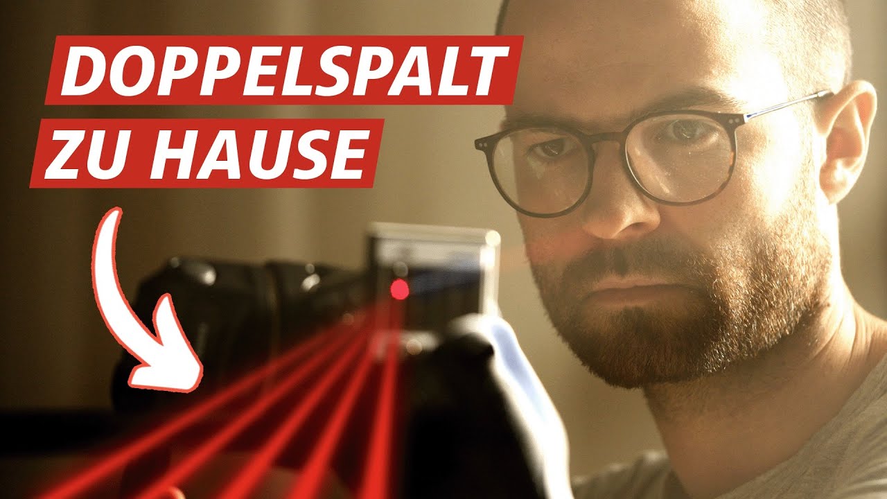 Ich habe das Doppelspalt-Experiment zuhause gemacht