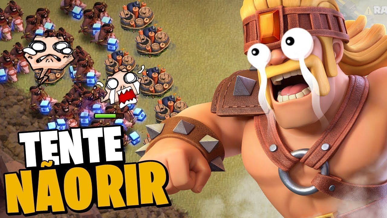 VOCÊ NÃO VAI ACREDITAR! FAIL EM VILA SEM DEFESAS? PIORES MOMENTOS DA LIGA | CLASH OF CLANS