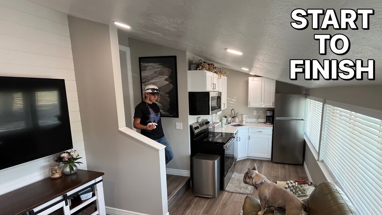 Dad Transforms Storage Space Into Tiny House For Daughter | Start To Finish