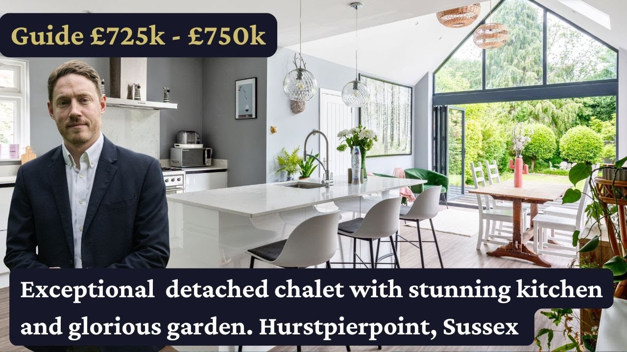 Superb detached chalet home with stunning kitchen and glorious garden in Hurstpierpoint