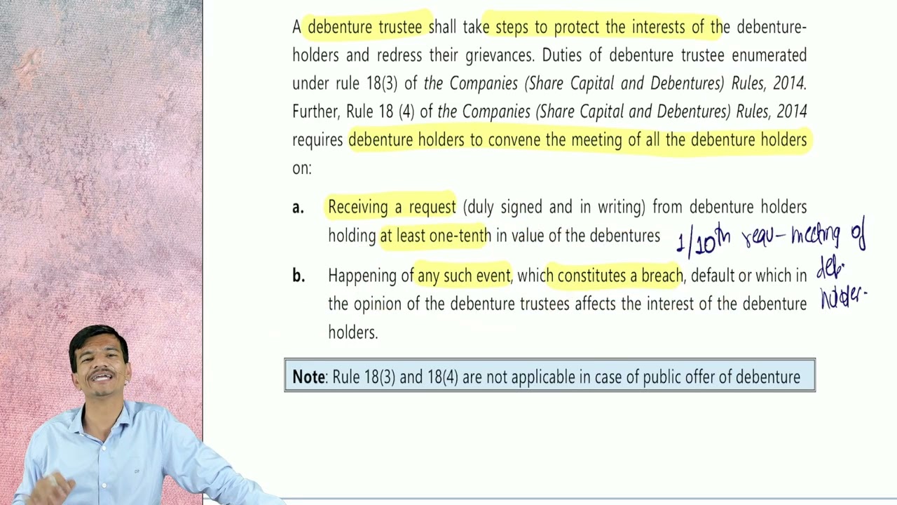 Section 71 Companies Act 2013 I Debentures