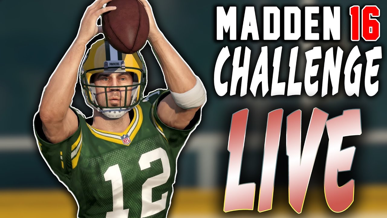 Can Aaron Rodgers Catch A Hail Mary? - Madden 16 NFL Challenge LIVE