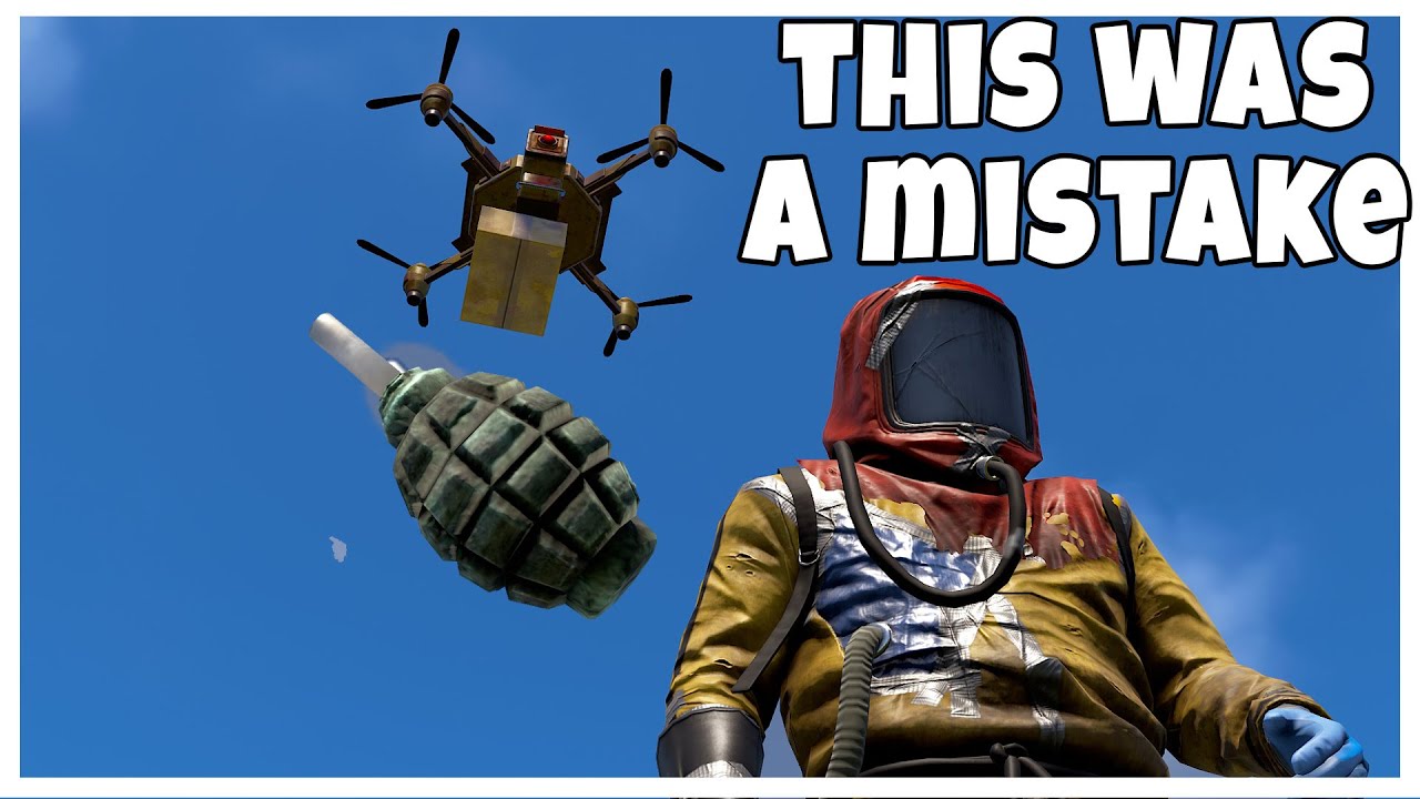 Сбрасывание гранат с дронов в Rust