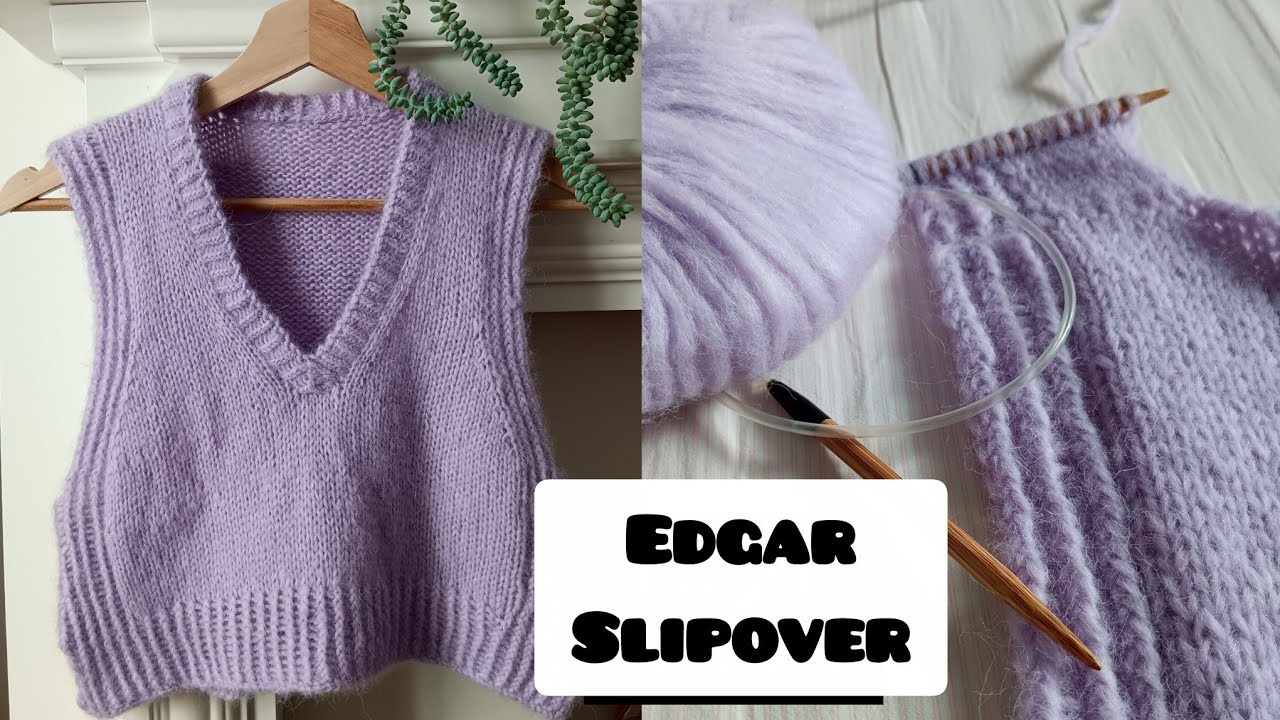 I try KNITTING this SOFT & LIGHT vest | A cosy vlog 💜