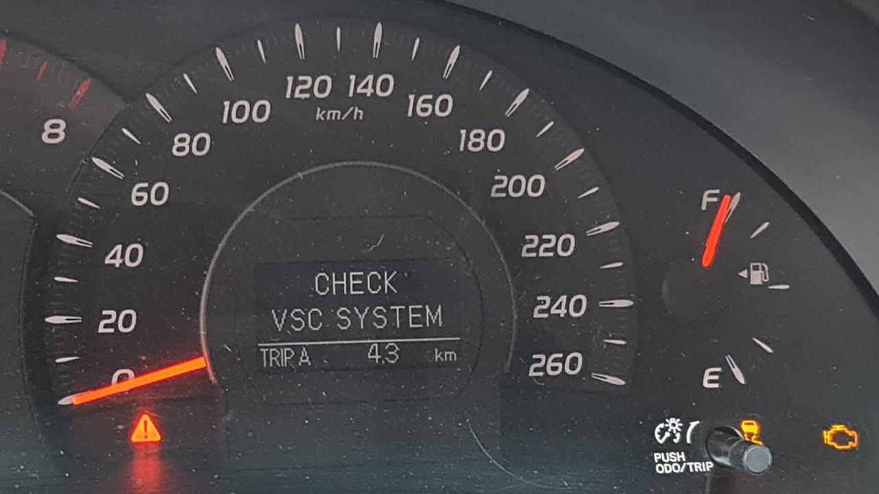 CHECK VSC SYSTEM O QUE FAZER