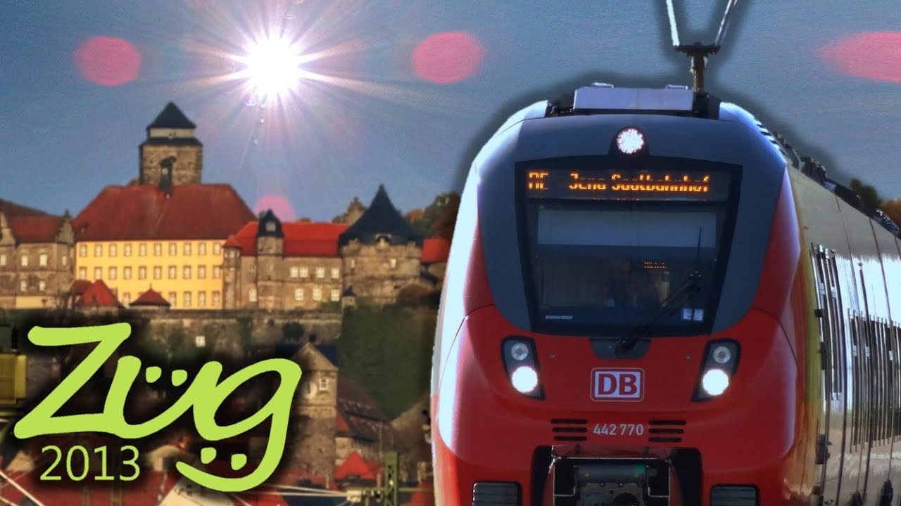 Zug2013: Frankenwaldbahn Teil 2 Lichtenfels-Kronach mit BR411, BR442, BR612 u.v.m.