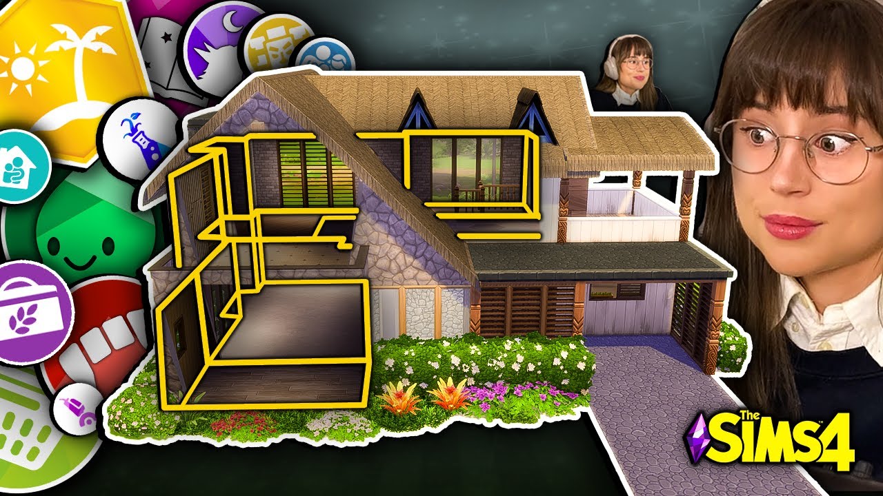 Building a House in The Sims but Each Room is a Different Pack