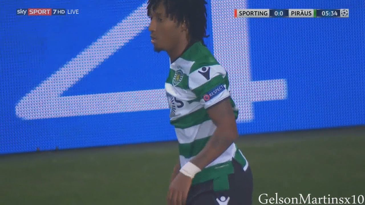 Gelson Martins vs Olympiacos (22-11-2017) Champions League 2017-2018 Group Stage (Round 5)