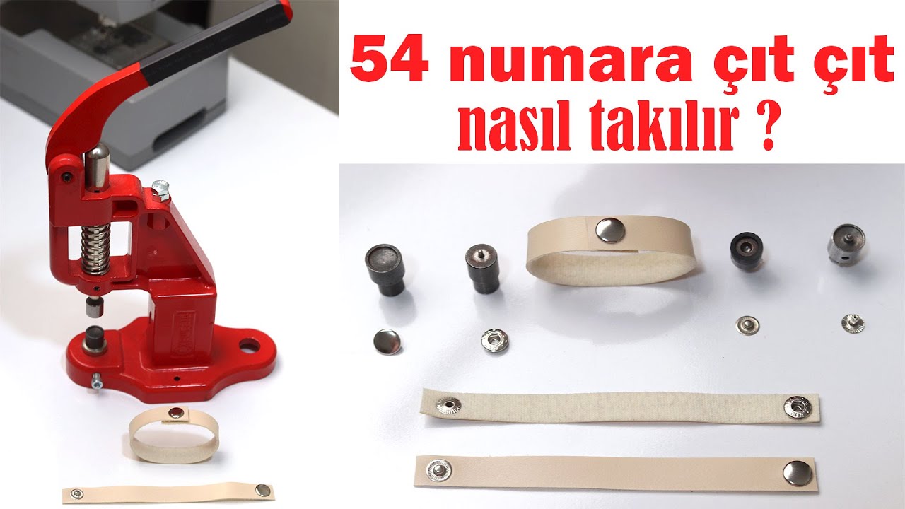 54 Numara Metal Çıt Çıt Nasıl Takılır ? Evde Tulumba Pres İle Çıt Çıt Basımı Nasıl Yapılır ?