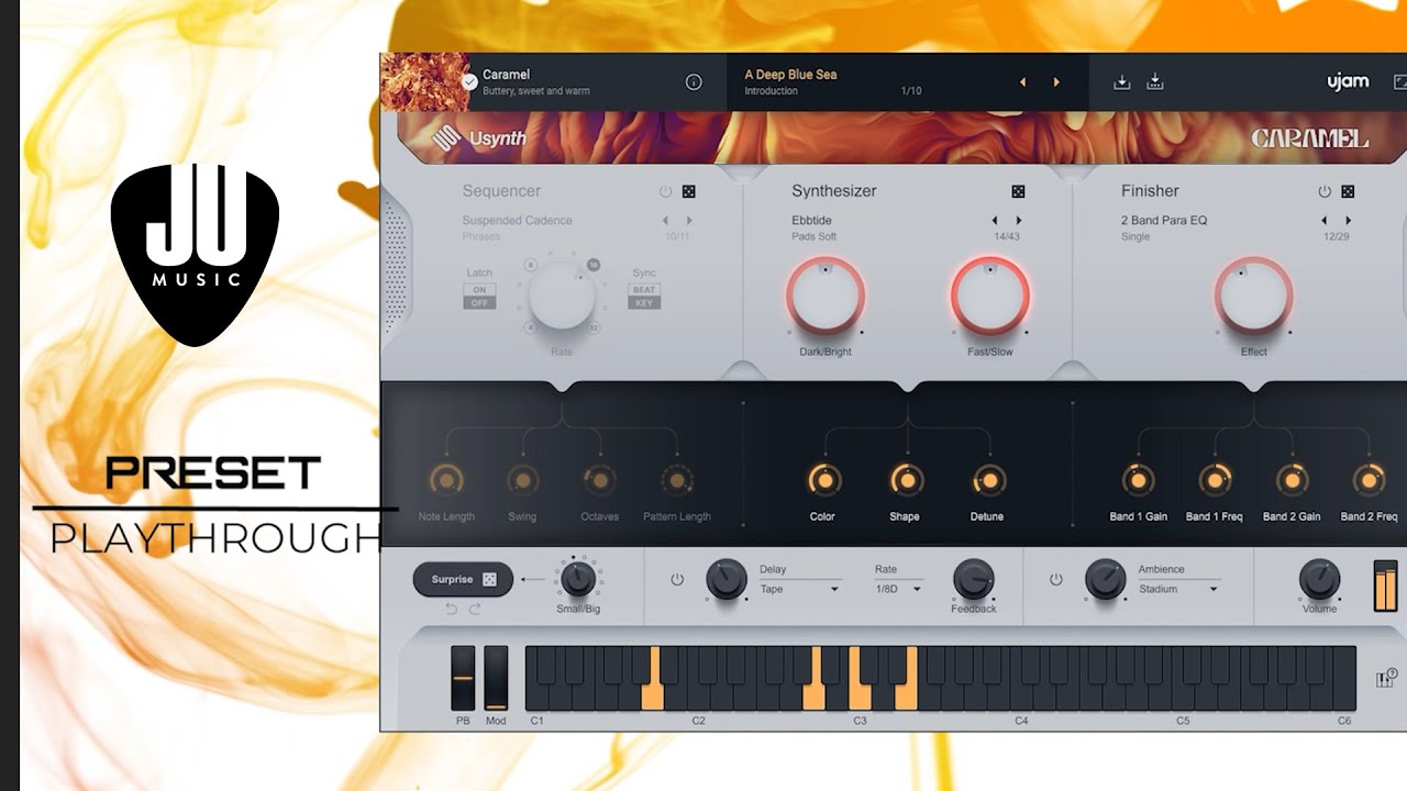USYNTH CARAMEL by Ujam Instruments | Preset Playthrough (No Talk)