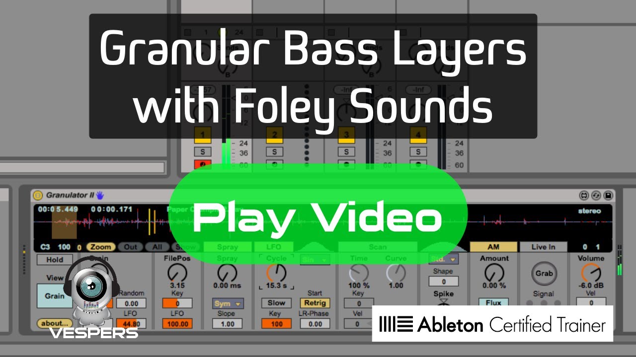 Granular Synthesis Bass Layers with Foley Sounds (FREE Sample Pack Download)