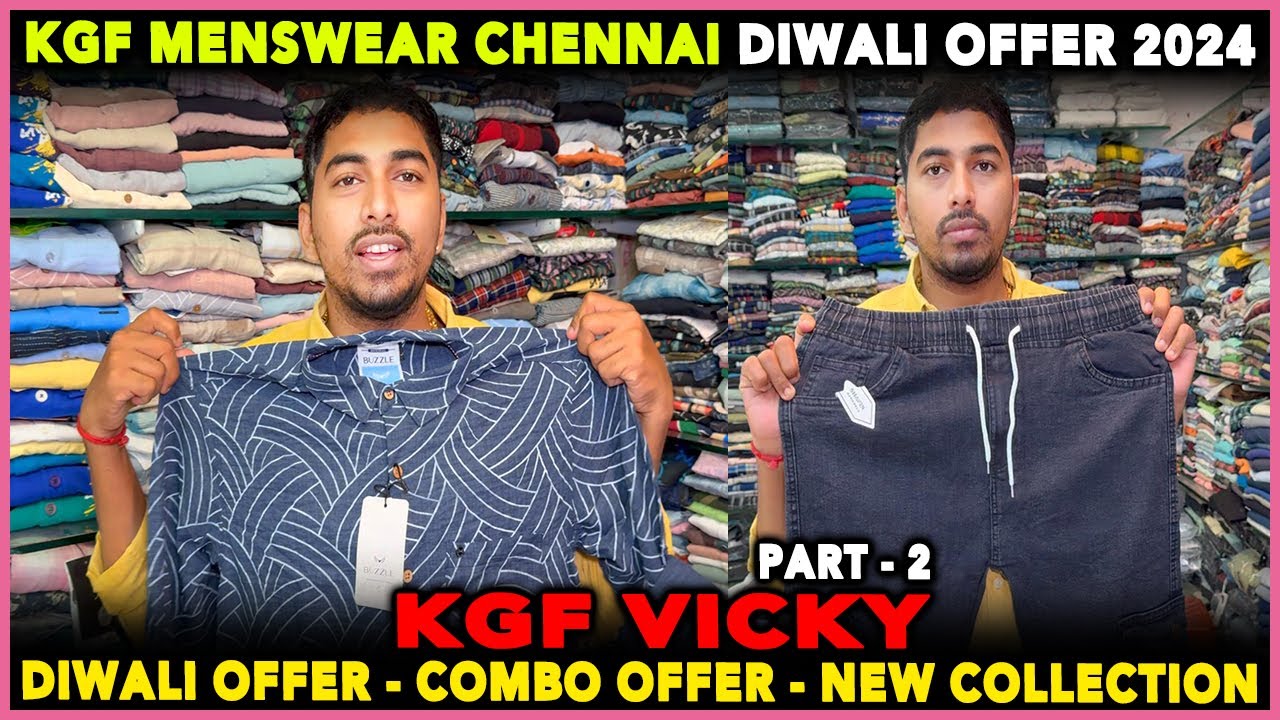 😱KGF Menswear Diwali Offer 2024💥Part -2💥KGF VICKY🔥Rider Machine Vlogs