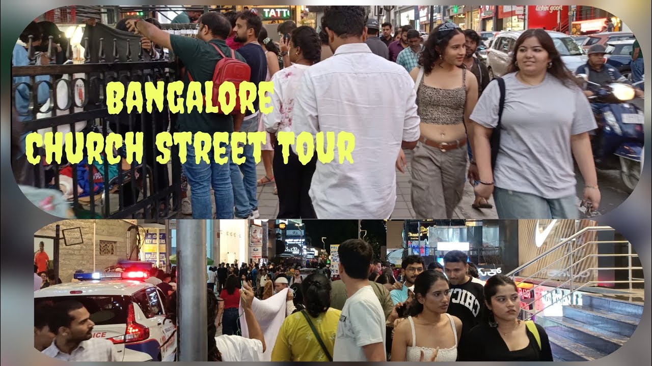 Bangalore Church Street Walking Tour (Karnataka, India) #churchstreet #brigaderoad #weekendvibes