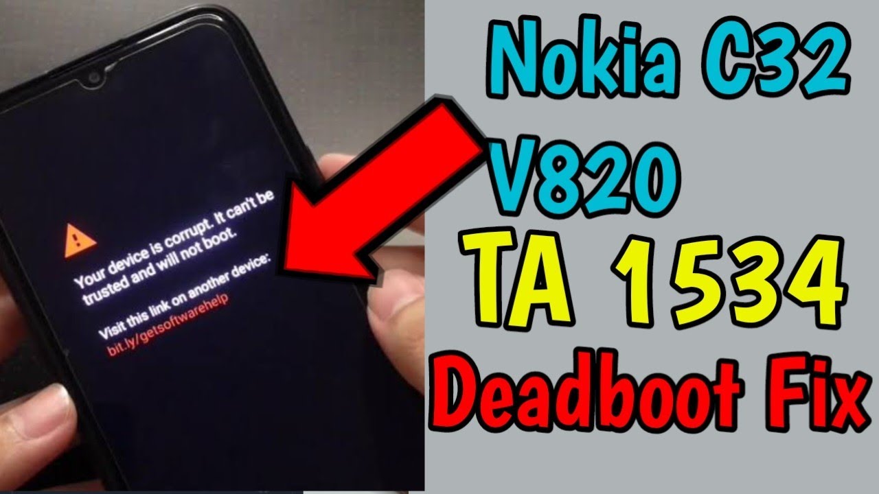 Ta 1534 Nokia c32 V820 Deadboot & Redstate Fix And Permanent MDM