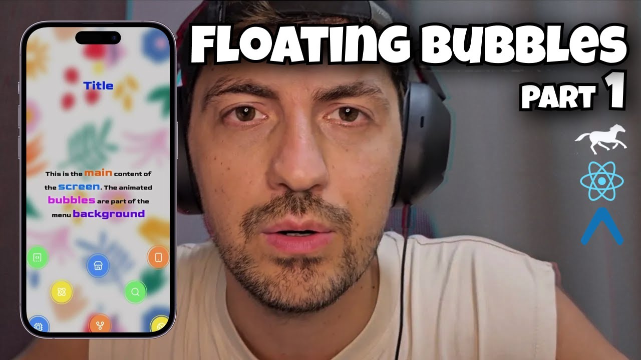 Floating Bubbles Animation — Part 1 (Recursive Animations + Gestures + Reanimted 4)