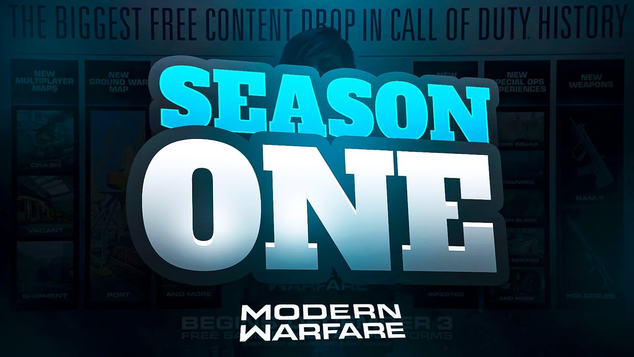so the MODERN WARFARE SEASON 1 UPDATE...