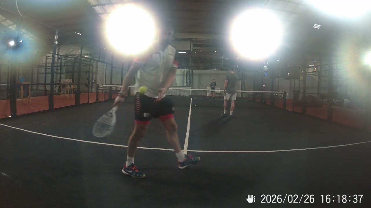 Padel, Match entraînement Cédric&JM - Jonathan&Clément 2/6 - 4/6, Bayard 26 février 2026, 4 de 8