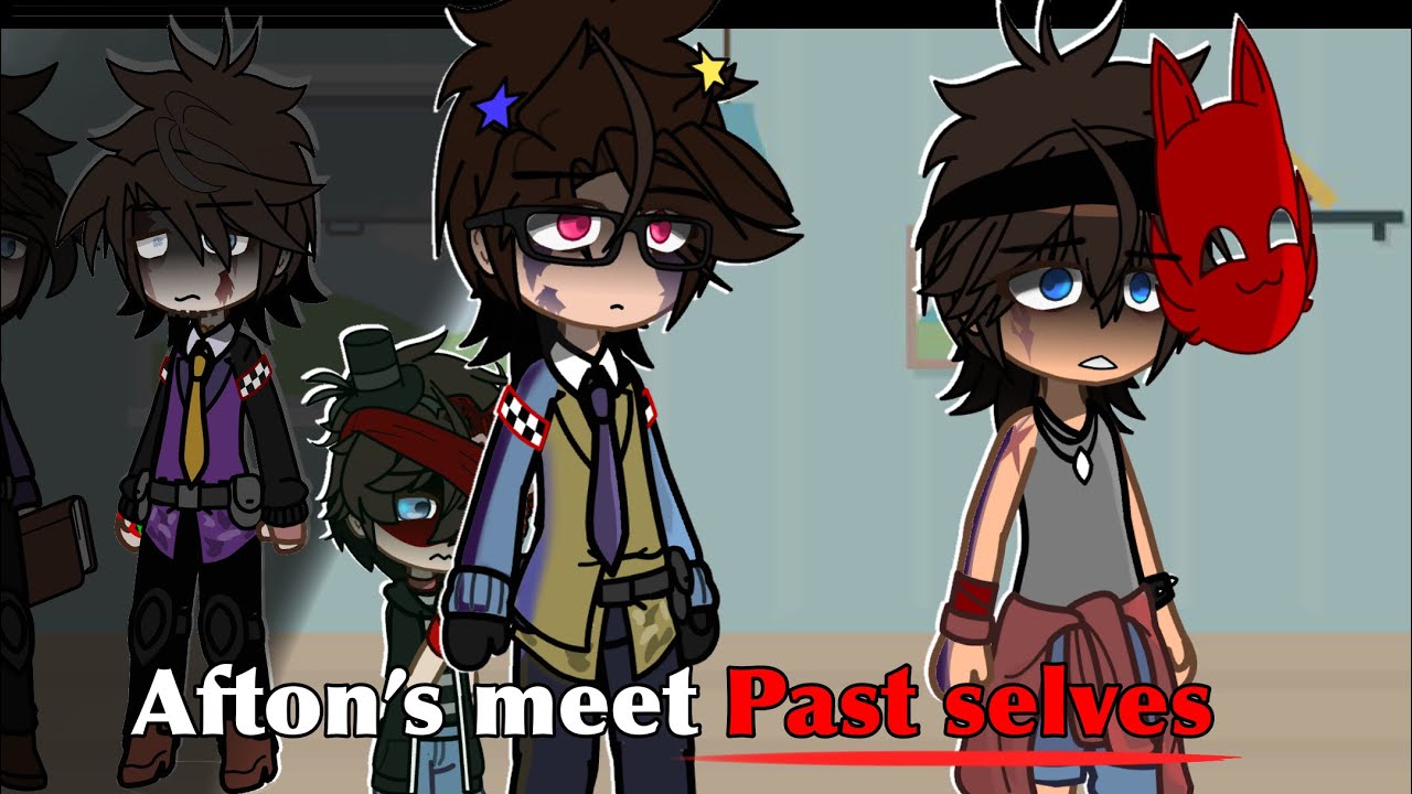 Afton’s meet their past selves || FNAF Gacha || Afton family || AU || Gacha club +Gl2 ||