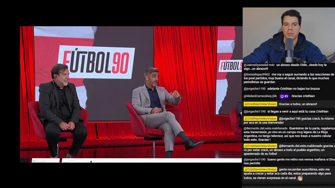 Espn F90 F10 F12 en vivo pollo vignolo y mariano closs