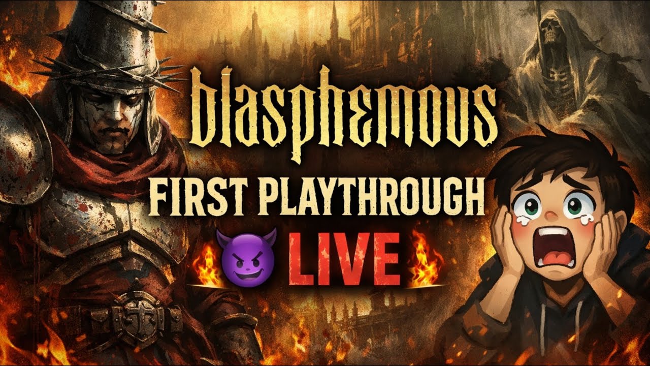 First Playthrough = 100 Deaths? ☠️💀 | Blasphemous LIVE 🔥😈