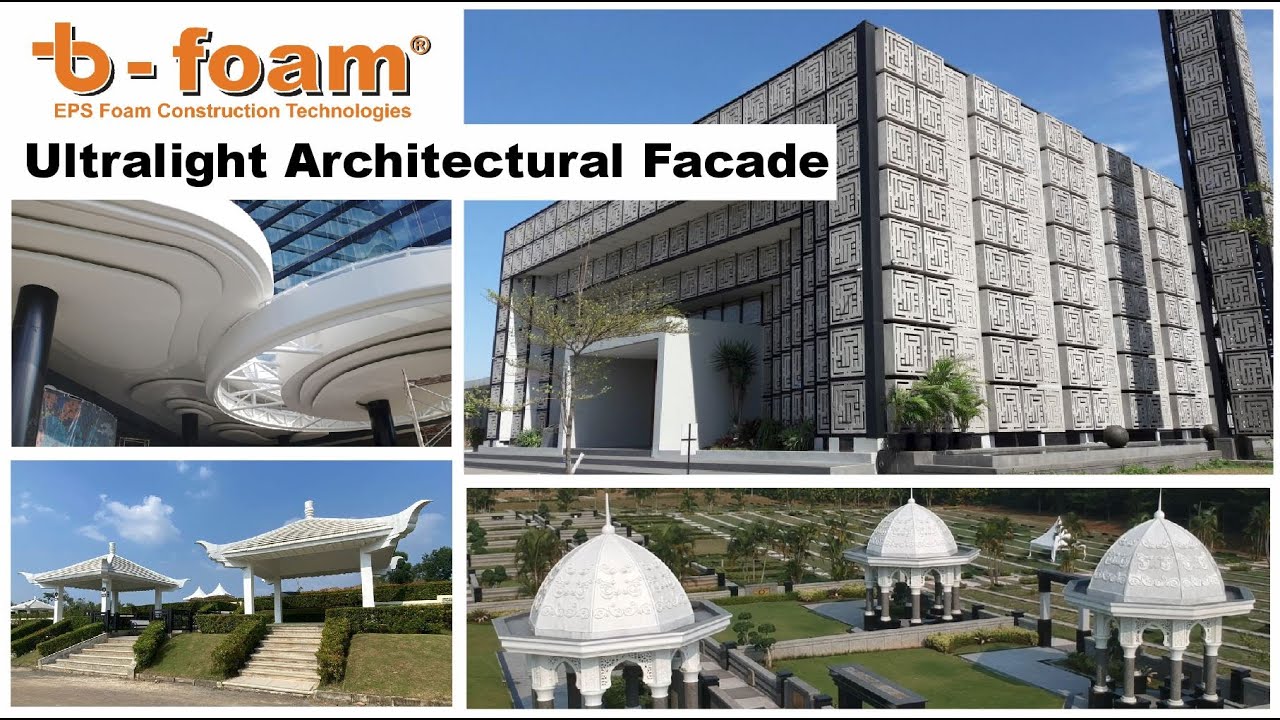b-foam® Ultralight Architectural Facade - Sangat Ringan & Pemasangan Cepat
