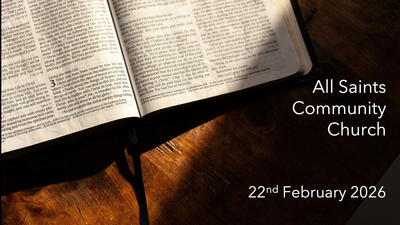 “The Transformation Of Life Through Scripture And Prayer” - Sunday Service - 22 February, 2026