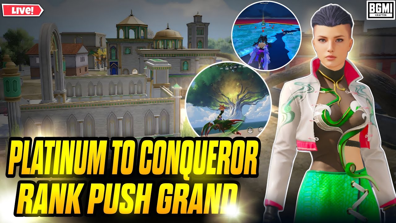 🔴Platinum to Conqueror Duo Live Rank Push BGMI | Live With Mr Oxygen Official | #bgmilive