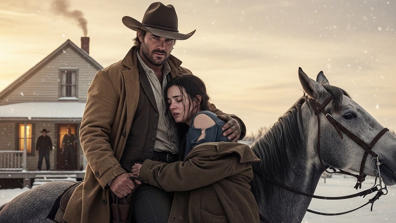 Her Father Beat Her In The Snow, The Cowboy Found Her And Said "He'll Answer To Me For This"