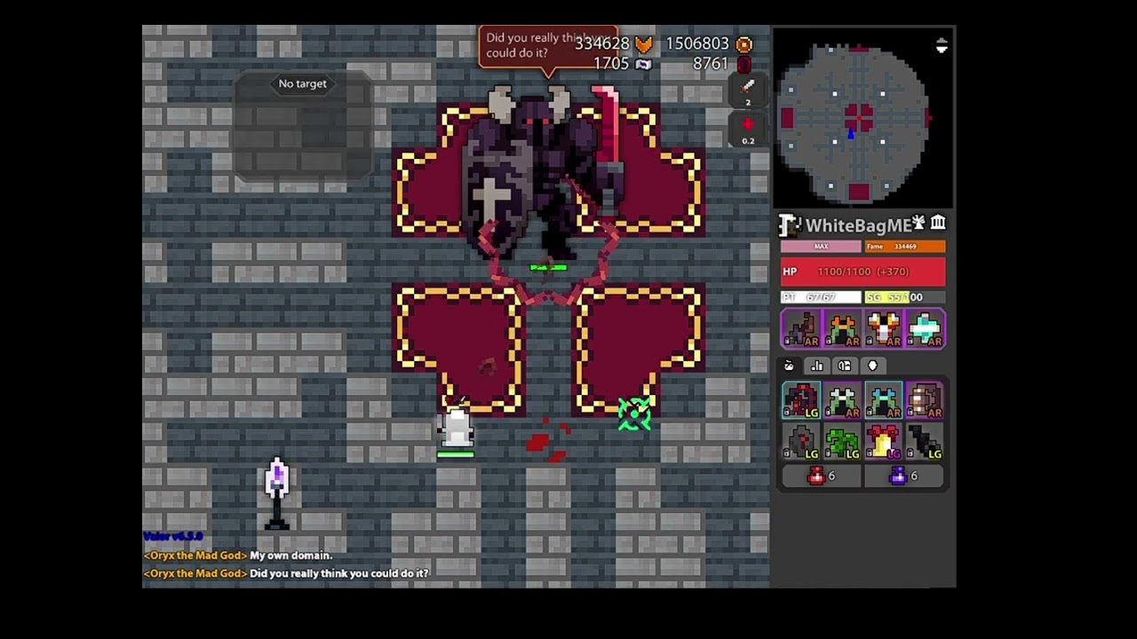 Oryx Castle solo (valor rotmg)