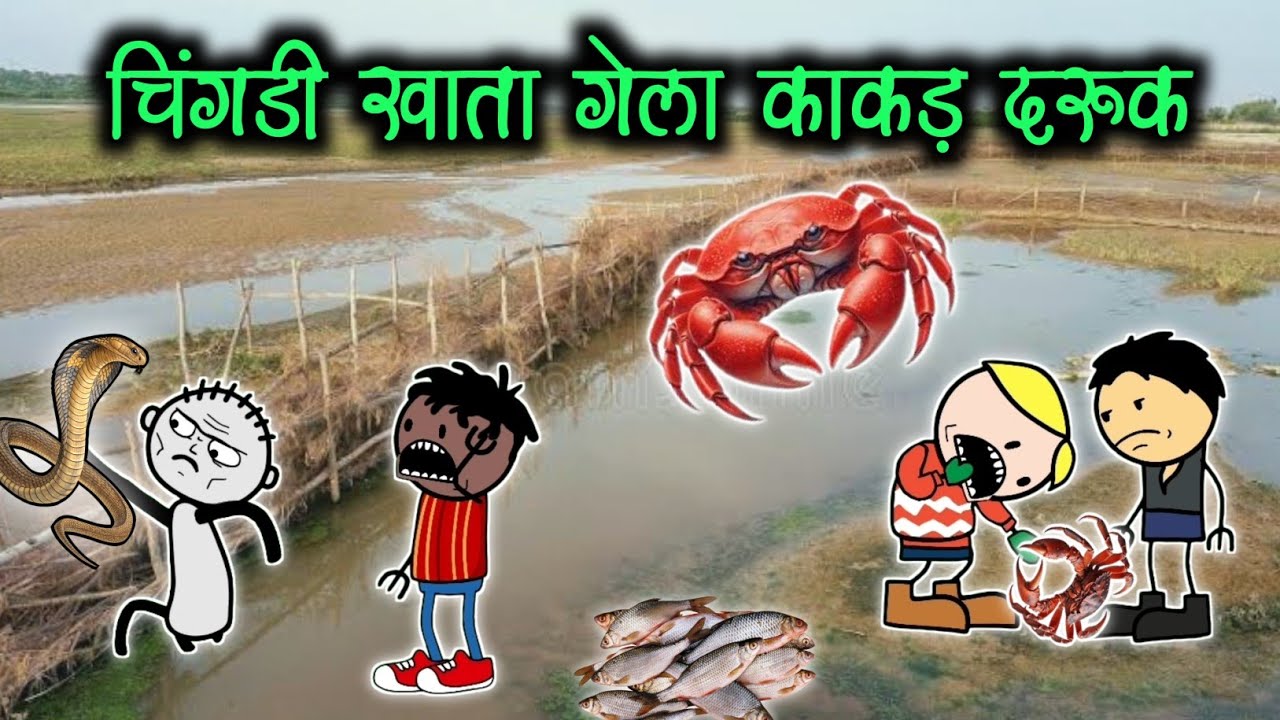 चिंगडी खाता गेला काकड़ दरूक 😂🤣।। chingdi khata gela kakda daruk 😂।। comedy video।। 