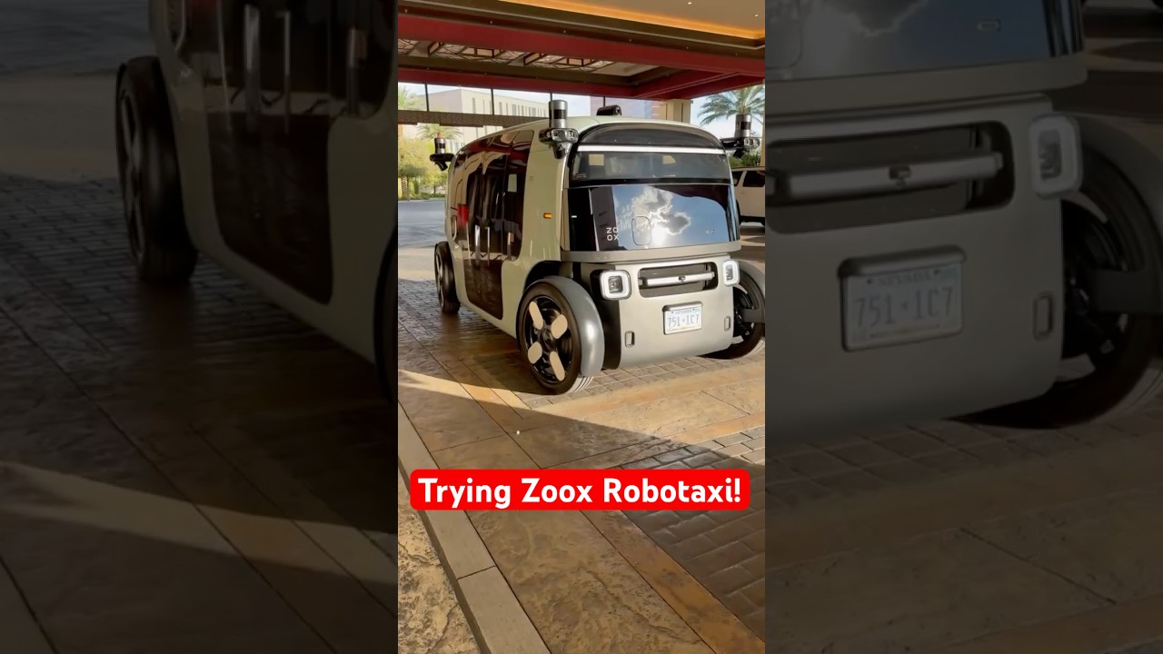 Trying Zoox Robotaxi in Las Vegas! #zoox #robotaxi