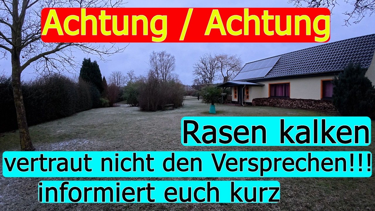Rasen kalken ja oder nein ✅️ diese wichtigen Dinge solltet ihr wissen!
