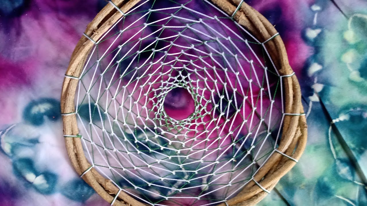 Filtro dos sonhos 2 linhas - ateliê Inspire o Bem