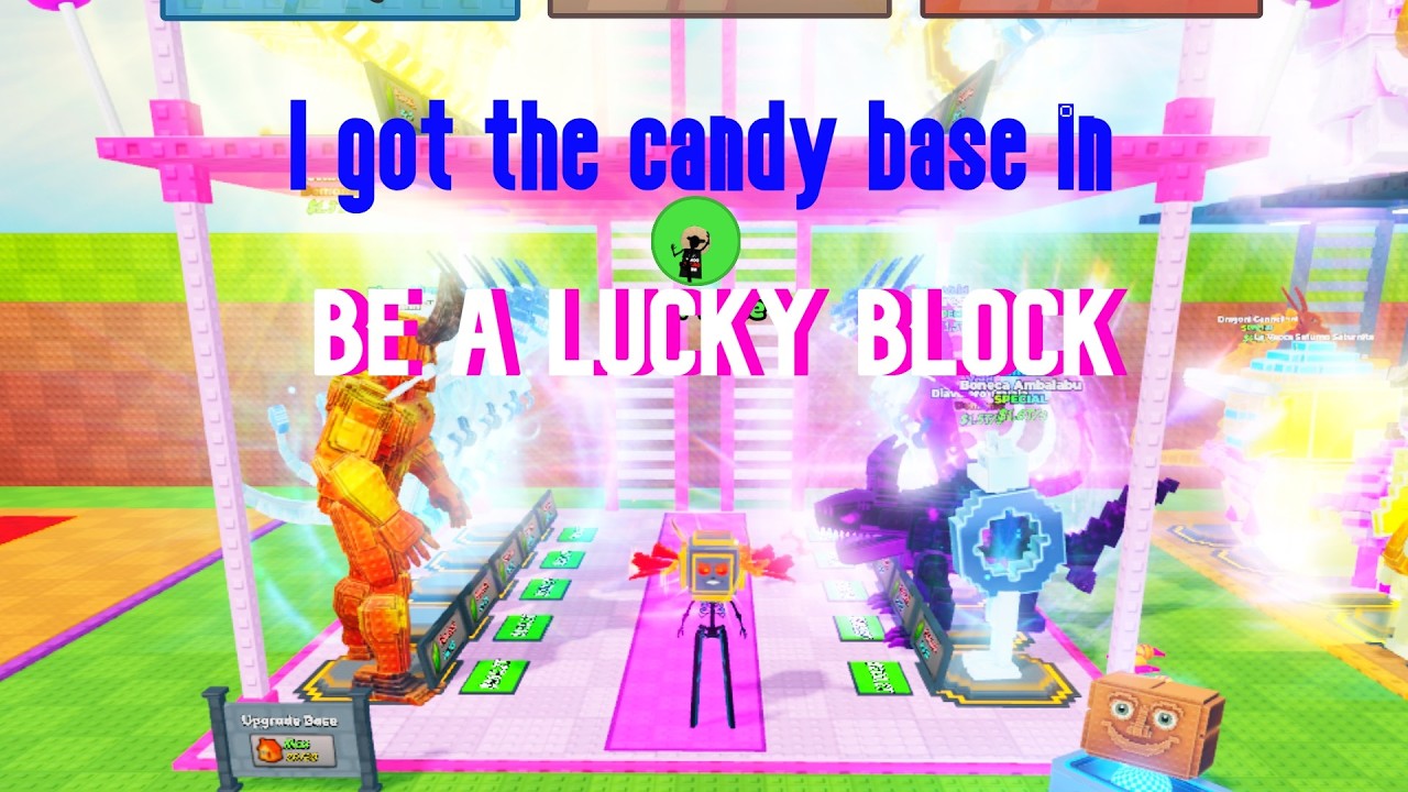 I got the candy base in Be a Lucky block....  #bealuckyblock #roblox