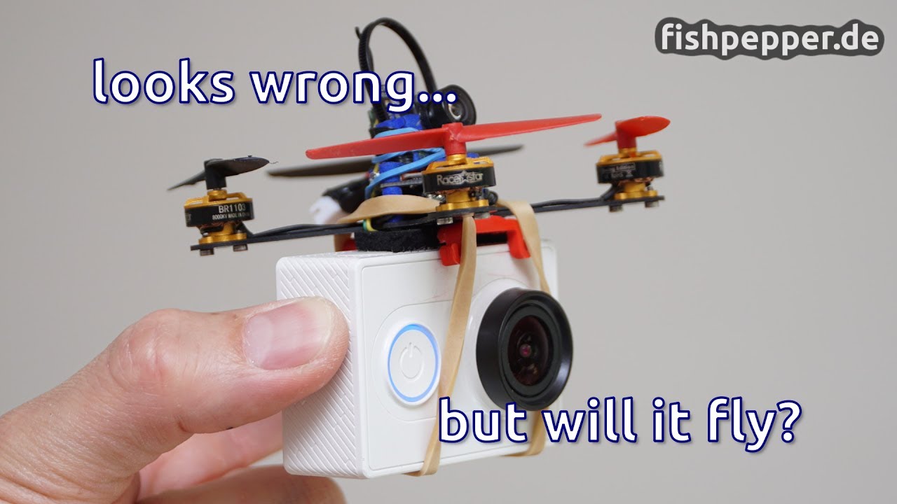 70g HD Camera VS 29g Drone -- no way this is going to fly...