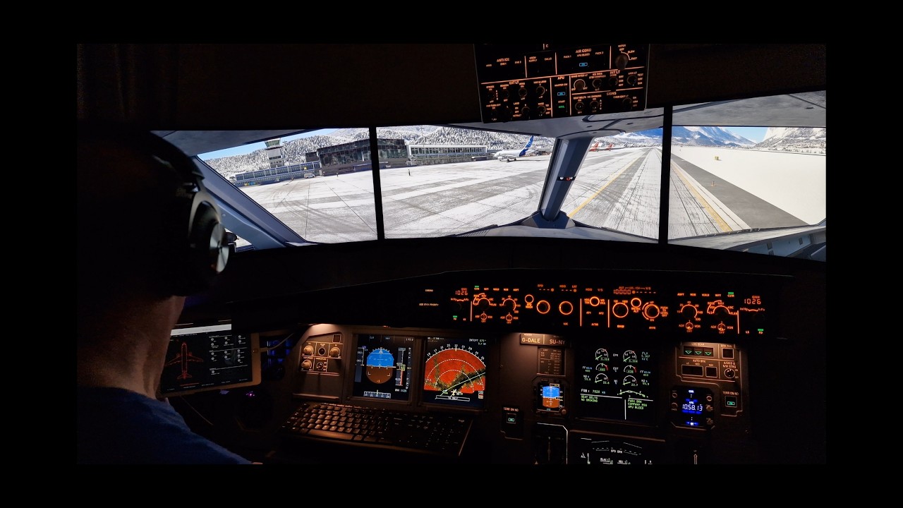 MSFS2024 Taxi out and Take off from LOWI Innsbruck using Beyond ATC