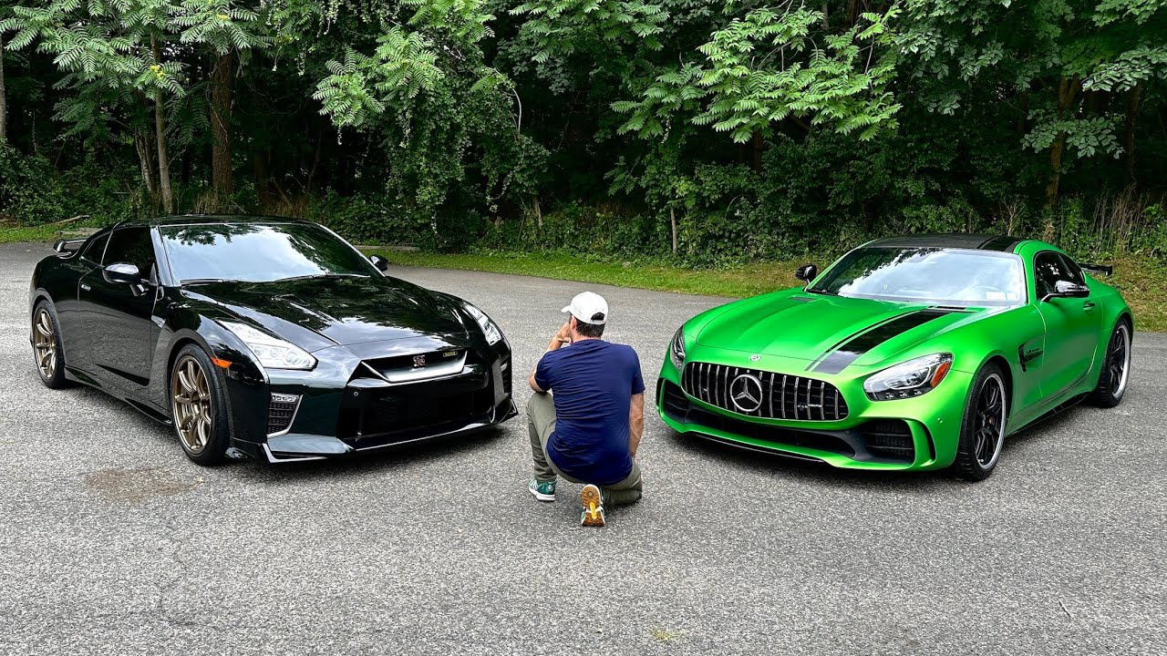 A Battle Of Two GTR's Japan vs Germany | Nissan R35 GTR & AMG GTR Compared And Driven