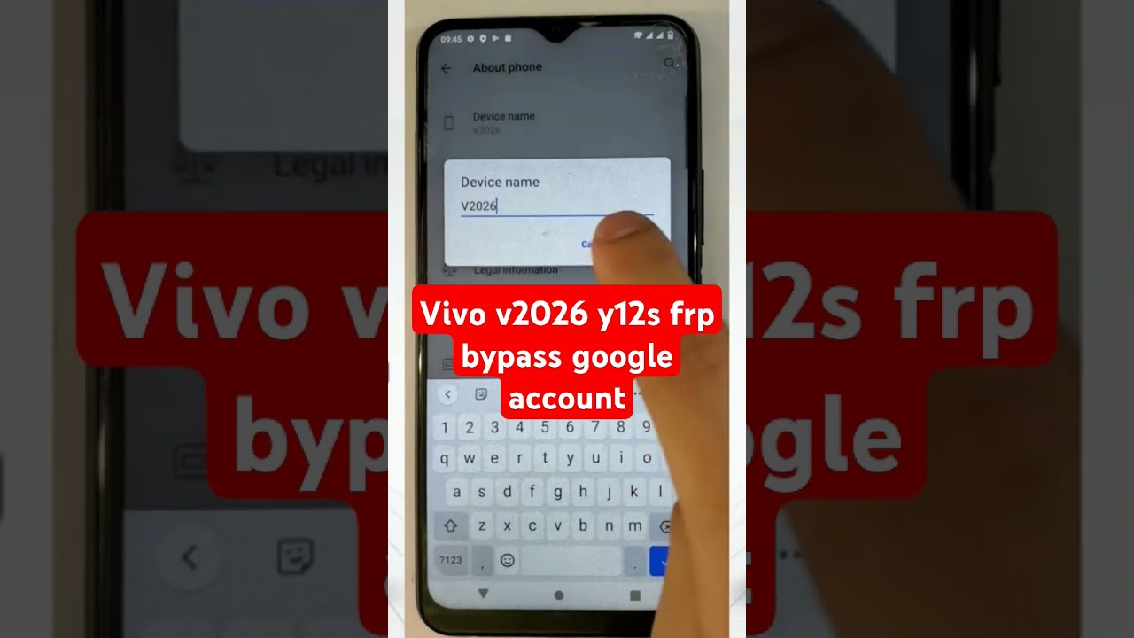 Vivo v2026 y12s frp bypass google account
