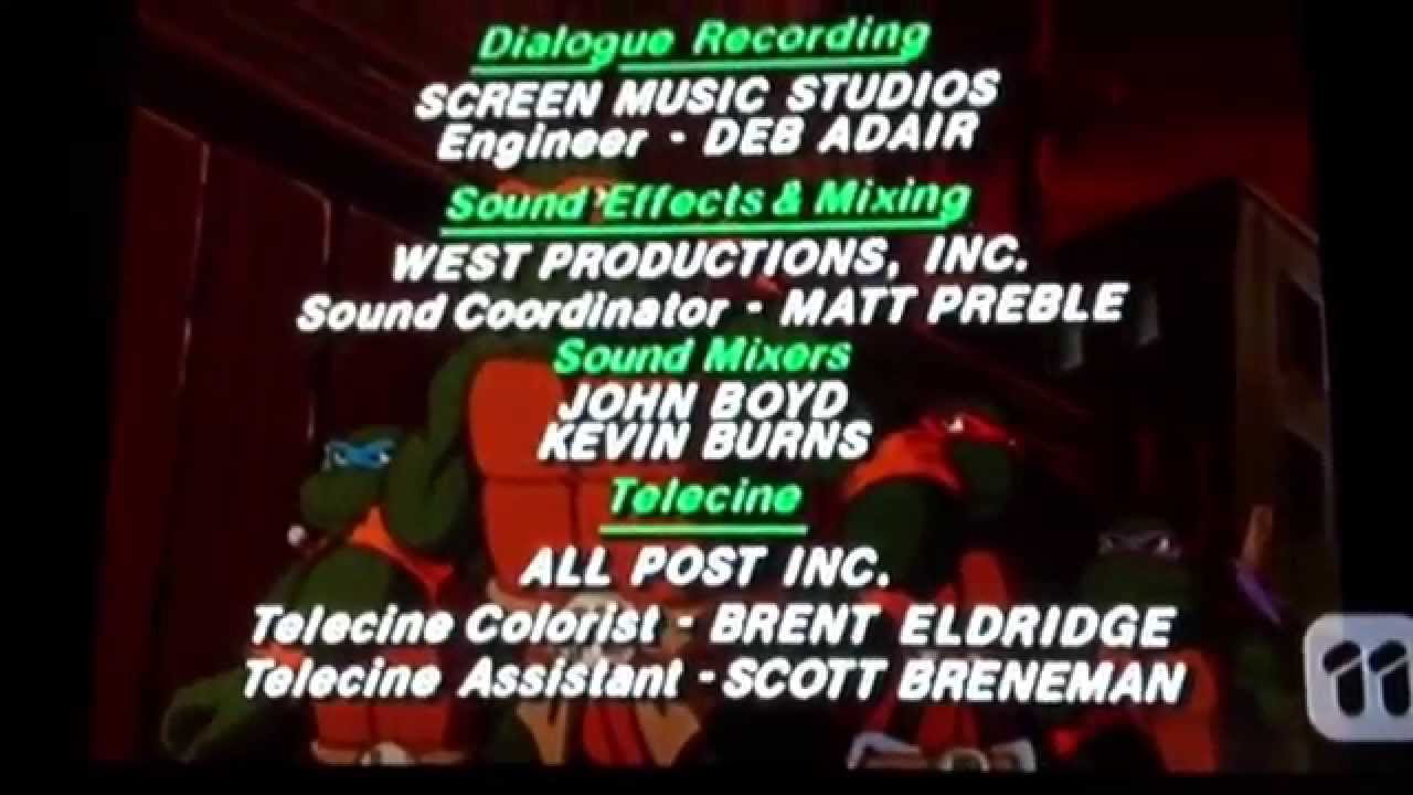 Teenage Mutant Ninja Turtles Closing (1994)/ Fred Wolf Films (1994)/ Group W Prod. (1994) *SHORT*