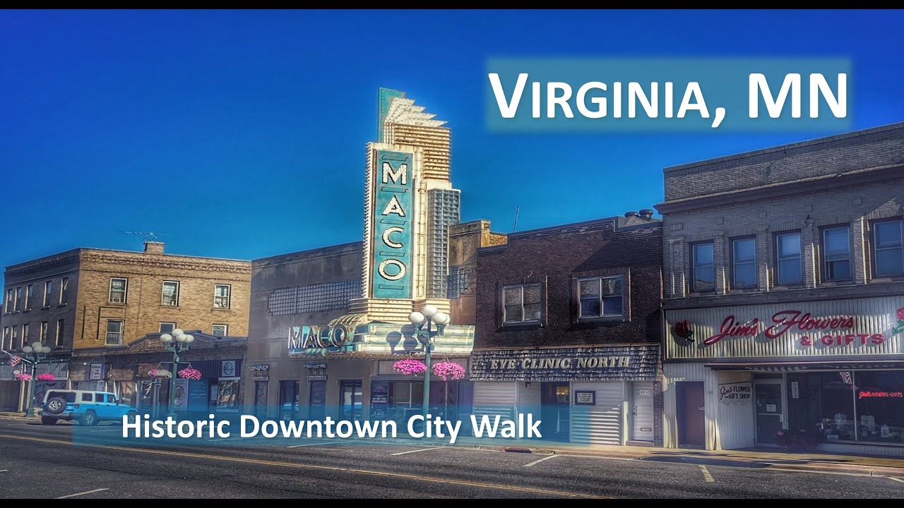 Virginia, MN  | A 4K City Walking Tour