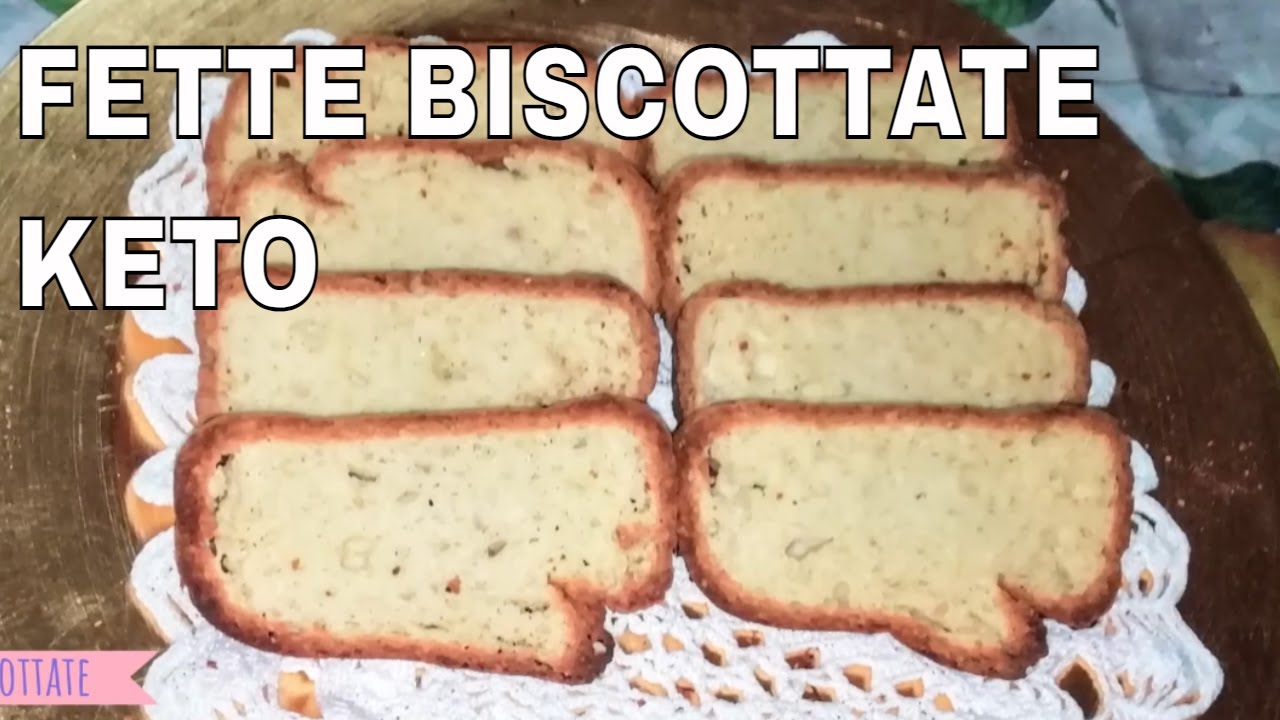 FETTE BISCOTTATE KETO -  Ricetta Chetogenica delle fette biscottate fatte in casa.