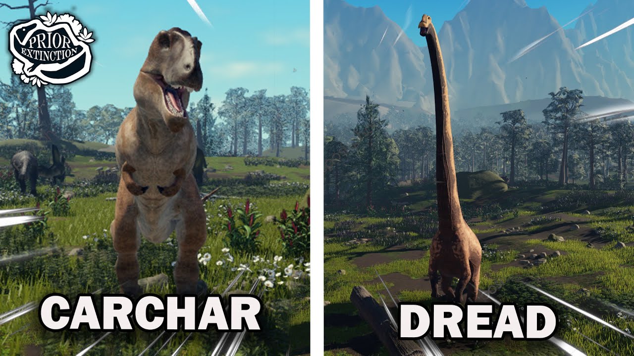 Carcharodontosaurus & Dreadnoughtous FIGHTS | Prior Extinction