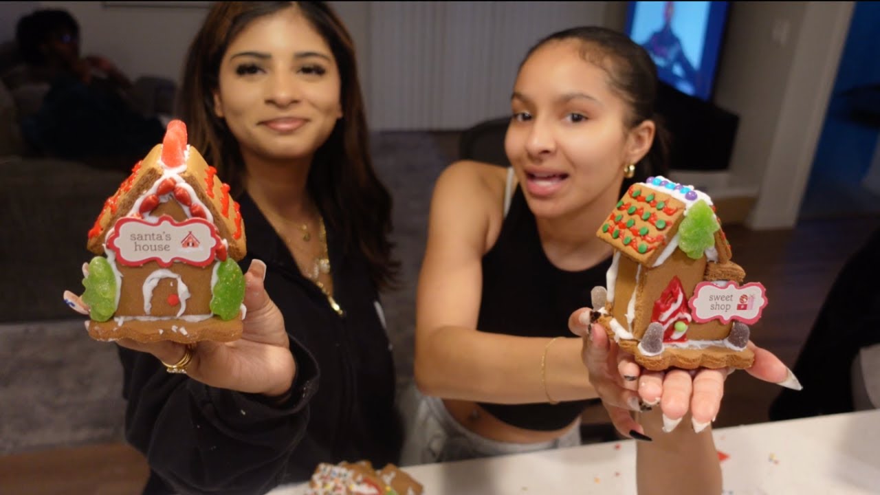 Day With Adela | Gingerbread Houses Part 2 | Vlogmas Day 4
