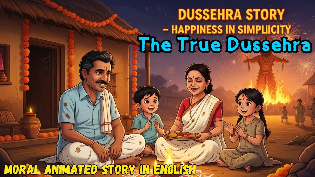 The True Dussehra-Moral story in English | Animated Moral story in English #cartoon #animated