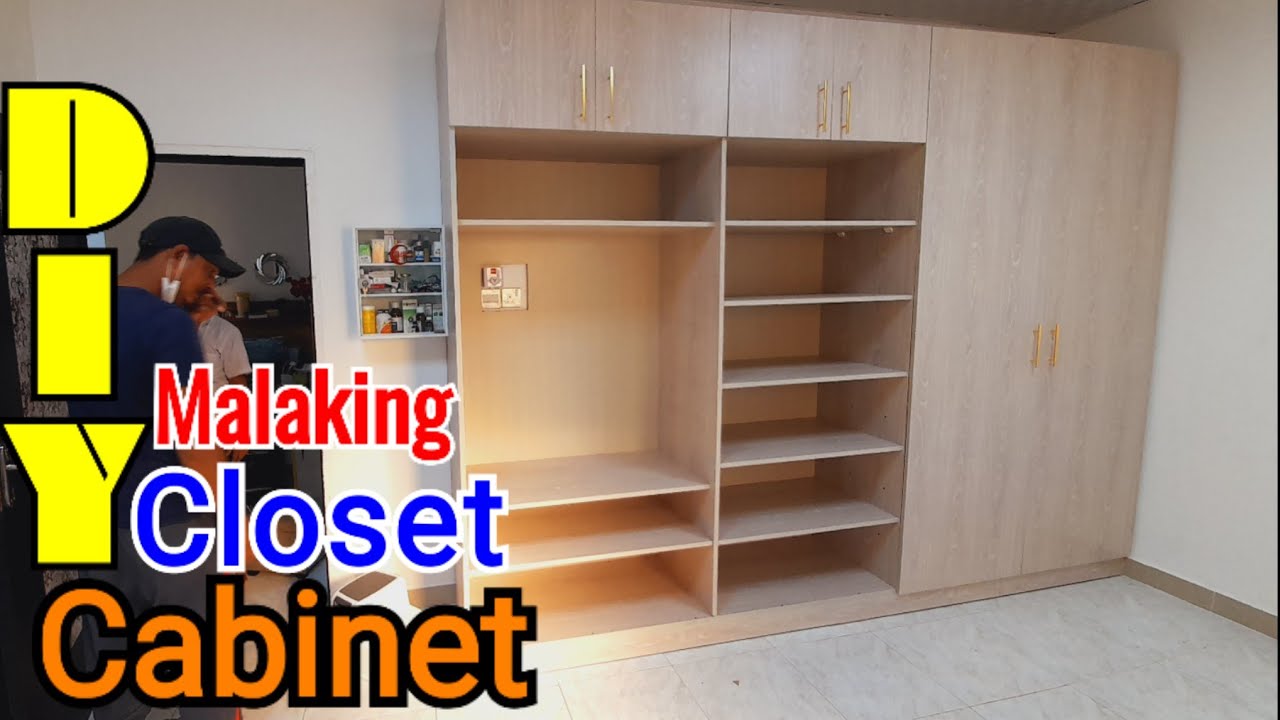 Building a Closet Cabinet Design ||   DIY Closet Cabinet design || Budoy Vlog