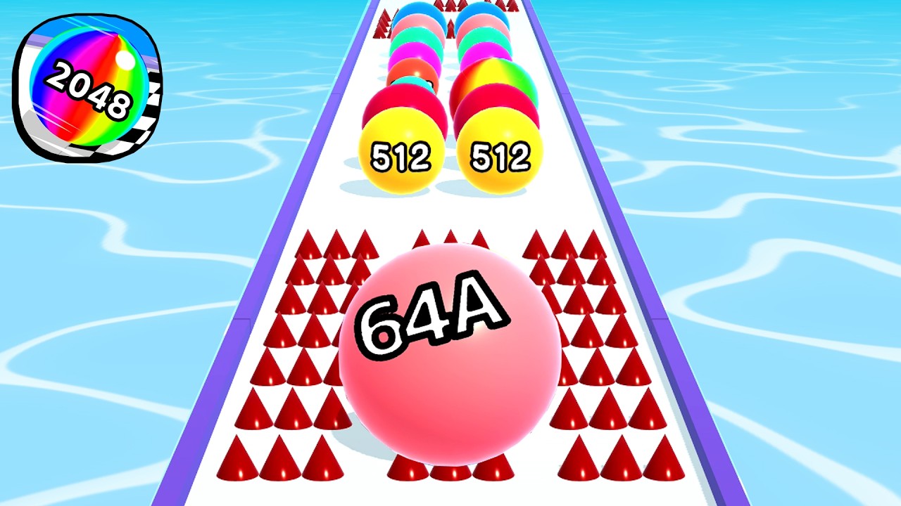 Ball Run 2048 - All Levels Gameplay Android, iOS ( Levels 4740 )