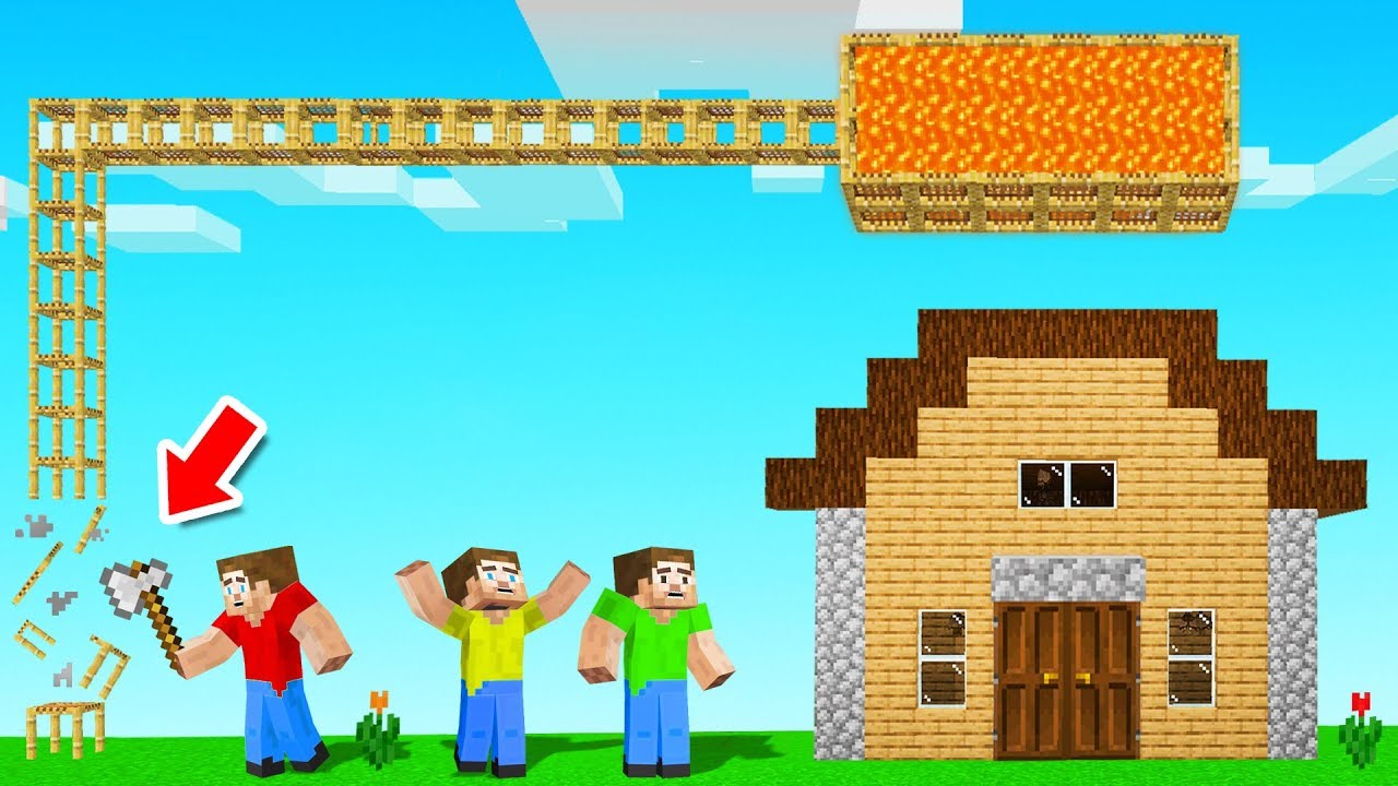 I Made The ULTIMATE Scaffolding LAVA TROLL! (Minecraft)