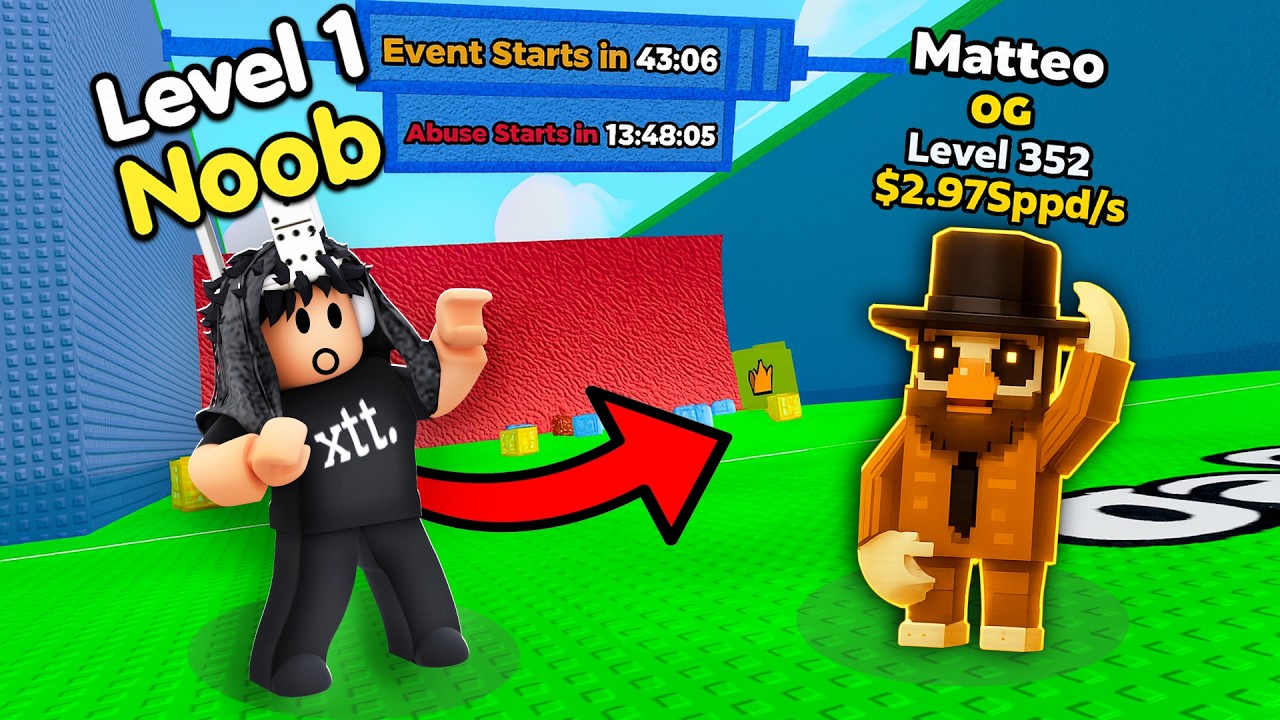 Начиная с САМОГО БЕЗУМНОГО OG Brainrot в Escape Waves для Lucky Blocks!